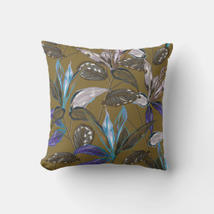 Retro Tropical forest botanische Motive verstreut Kissen