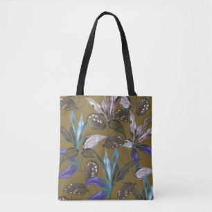 Retro Tropical forest botanische Motive verstreut Tasche