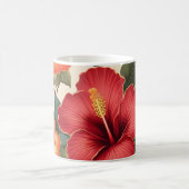 Retro Tropical Hibiskus Blume Kaffeetasse (Mittel)