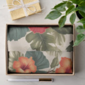 Retro Tropical Hibiskus Blume Seidenpapier (Geschenk)
