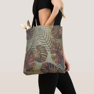 Retro Tropical Monstera Palmenblatt 70er Jahre Som Tasche