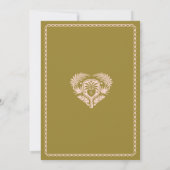 Retro Tropical Palm Tree Pickleball Brautparty Einladung (Rückseite)