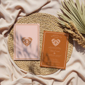 Retro Tropical Palm Tree Pickleball Brautparty Einladung