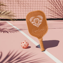 Retro Tropical Palm Tree Pickleball Brautparty Pickleball Schläger