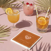 Retro Tropical Palm Tree Pickleball Brautparty Serviette