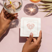 Retro Tropical Palm Tree Pickleball Brautparty Servietten Mit Folie