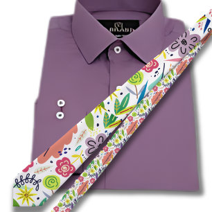 Retro Tropical Paradise Hawaiian Muster Krawatte