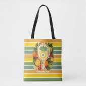 Retro Tropical Pineapse Pickleball Bridesmaid Tasche (Vorderseite)