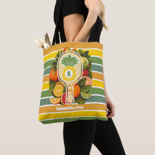 Retro Tropical Pineapse Pickleball Bridesmaid Tasche