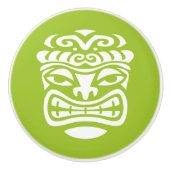 Retro Tropical Tiki Beach Keramikknauf (Vorderseite)