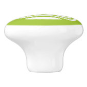 Retro Tropical Tiki Beach Keramikknauf (Seitenansicht)