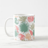 Retro, tropisch, Blätter Kaffeetasse (Links)