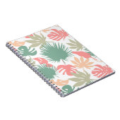 Retro, tropisch, Blätter Notizblock (Rechte Seite)