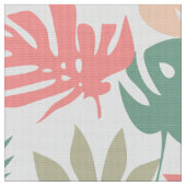 Retro, tropisch, Blätter Stoff (Nahaufnahme)