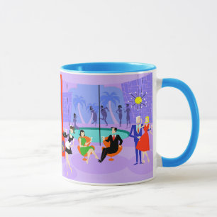 Retro tropische Cocktail-Party-Tasse Tasse