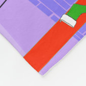 Retro tropische WeihnachtsParty-Fleece-Decke Fleecedecke (Ecke)