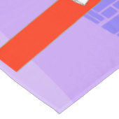 Retro tropische WeihnachtsParty-Tischdecke Tischdecke (Schrägansicht)