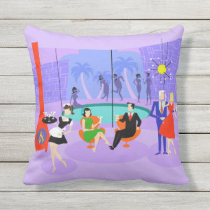 Retro Tropischer Cocktail Party Außenbereich Kisse Kissen