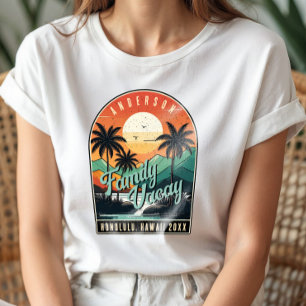 Retro-Tropischer Familienurlaub ID1135 T-Shirt