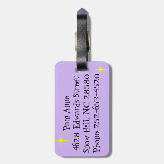 Retro tropischer Ferien-Gepäckanhänger Gepäckanhänger (Rückseite vertikal)