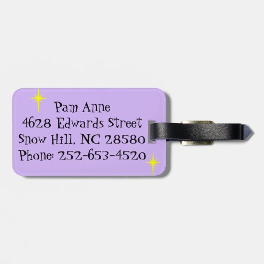 Retro tropischer Ferien-Gepäckanhänger Gepäckanhänger (Rückseite horizontal)