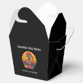 Retro-Tropischer Fruchtsmoothie-Shop Saftbar Geschenkschachtel (Geöffnet)