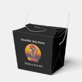 Retro-Tropischer Fruchtsmoothie-Shop Saftbar Geschenkschachtel (Vorderseite)