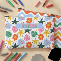 Retro Tropischer Seestern & Muscheln Personalisier