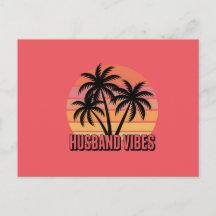 Retro-Tropischer-Sonnenuntergangs-Ehemann-Vibes