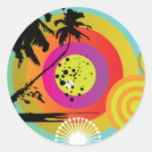 Retro Tropix Business Stickers (Vorderseite)