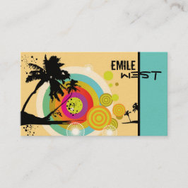 Retro Tropix Visitenkarten Visitenkarte