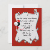 Retro Truck Einladung zum Geburtstag (Rückseite)