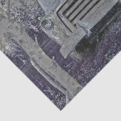 Retro Truck Vintag Lavendel Lila Grau Rustikal Seidenpapier (Ausschnitt)