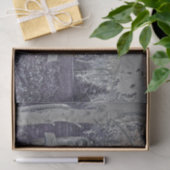 Retro Truck Vintag Lavendel Lila Grau Rustikal Seidenpapier (Geschenk)