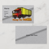 Retro Trucker 1 Visitenkarten Visitenkarte (Vorne/Hinten)