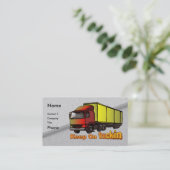 Retro Trucker 1 Visitenkarten Visitenkarte (Stehend Vorderseite)