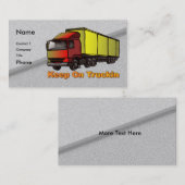 Retro Trucker 2 Visitenkarten Visitenkarte (Vorne/Hinten)