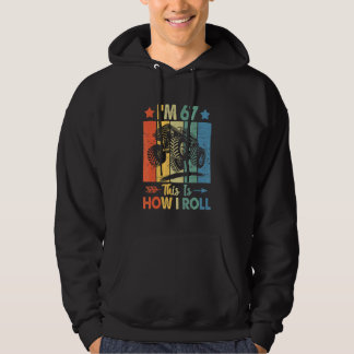 Retro Trucker Geburtstag So Roll ich 67. Geburtsta Hoodie