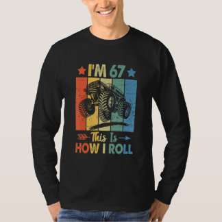 Retro Trucker Geburtstag So Roll ich 67. Geburtsta T-Shirt
