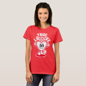 Retro True Love Heart Red Valentine's Day T-Shirt (Vorne ganz)