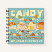 Retro-Trüffel persönliches Kochbuch Rezept Noteboo Notizblock (Vorderseite)