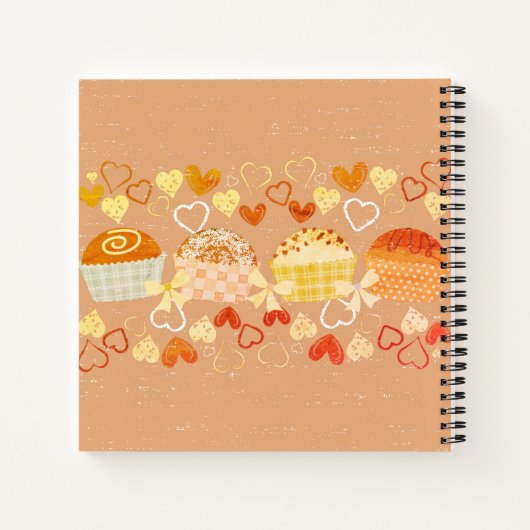 Retro-Trüffel persönliches Kochbuch Rezept Noteboo Notizblock (Rückseite)