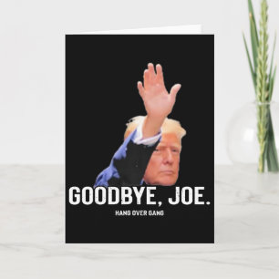 Retro Trump Auf Wiedersehen Joe Lustig Trump Karte