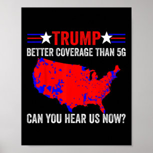 Retro Trump besser abdecken als 5g können Sie höre Poster