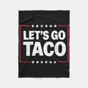 Retro Trump bleibt immer hinter Taco Funn zurück Fleecedecke