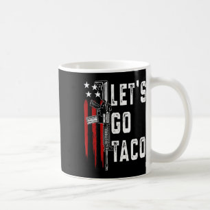Retro Trump bleibt immer hinter Taco Funn zurück Kaffeetasse