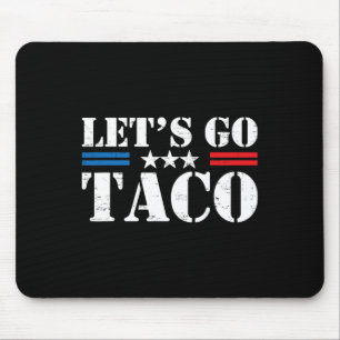 Retro Trump bleibt immer hinter Taco Funn zurück Mousepad