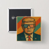 Retro Trump Button (Vorne & Hinten)