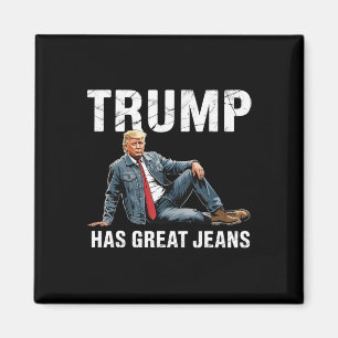 Retro Trump Hat Große Jeans Meme 1 Magnet