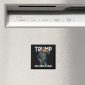 Retro Trump hat große Jeans Meme Magnet (In Situ (Geschirrspüler))